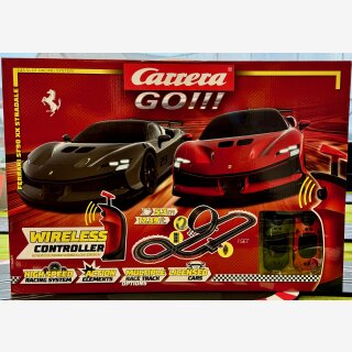 Carrera GO!!! Rennbahn Autorennbahn Ferrari Supercar Power Wireless Set / Grundpackung (62578)