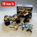 Ferngesteuertes RC AUTO PRO mit 70 km/h inkl. 2tem Akku -...