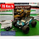 Ferngesteuertes RC AUTO PRO mit 70 km/h inkl. 2tem Akku -...