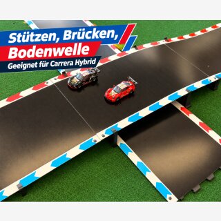 Brücke / Bodenwelle / Steilkurve passend für Carrera Hybrid Stützen 8teilig