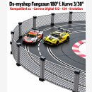 Fangzaun für Carrera Digital 124 - 132 - Evolution Kurve 3/30° für 180°