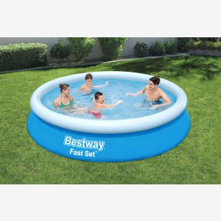 Bestway 57274 Fast Set™ Pool, 366 x 76 cm, Set mit Filterpumpe, rund, blau