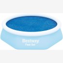 Bestway 58060 Flowclear  Solarabdeckplane, Ø 210 cm, für runde 244 cm Fast Set Pools, blau