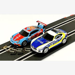 CARRERA GO - GO PLUS Mercedes-AMG GT  "Polizei" + Porsche 997 GT3 NEU!
