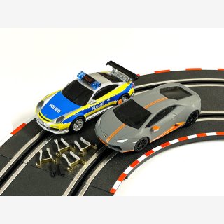 Carrera GO!!! Fahrzeuge Porsche 911 Polizei + Lamborghini Huracan LP 610-4