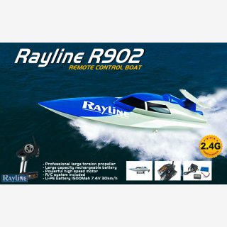 RC Boot Rayline R902 2.4GHz Tiger-Shark High Speed Boot NEU/OVP!